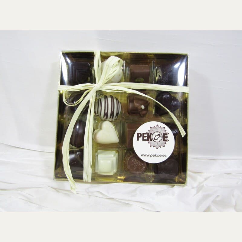 Caja 16 Bombones Belgas sutidos