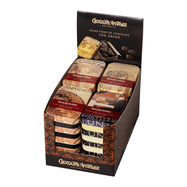 Hojitas de Choco Negro 70%